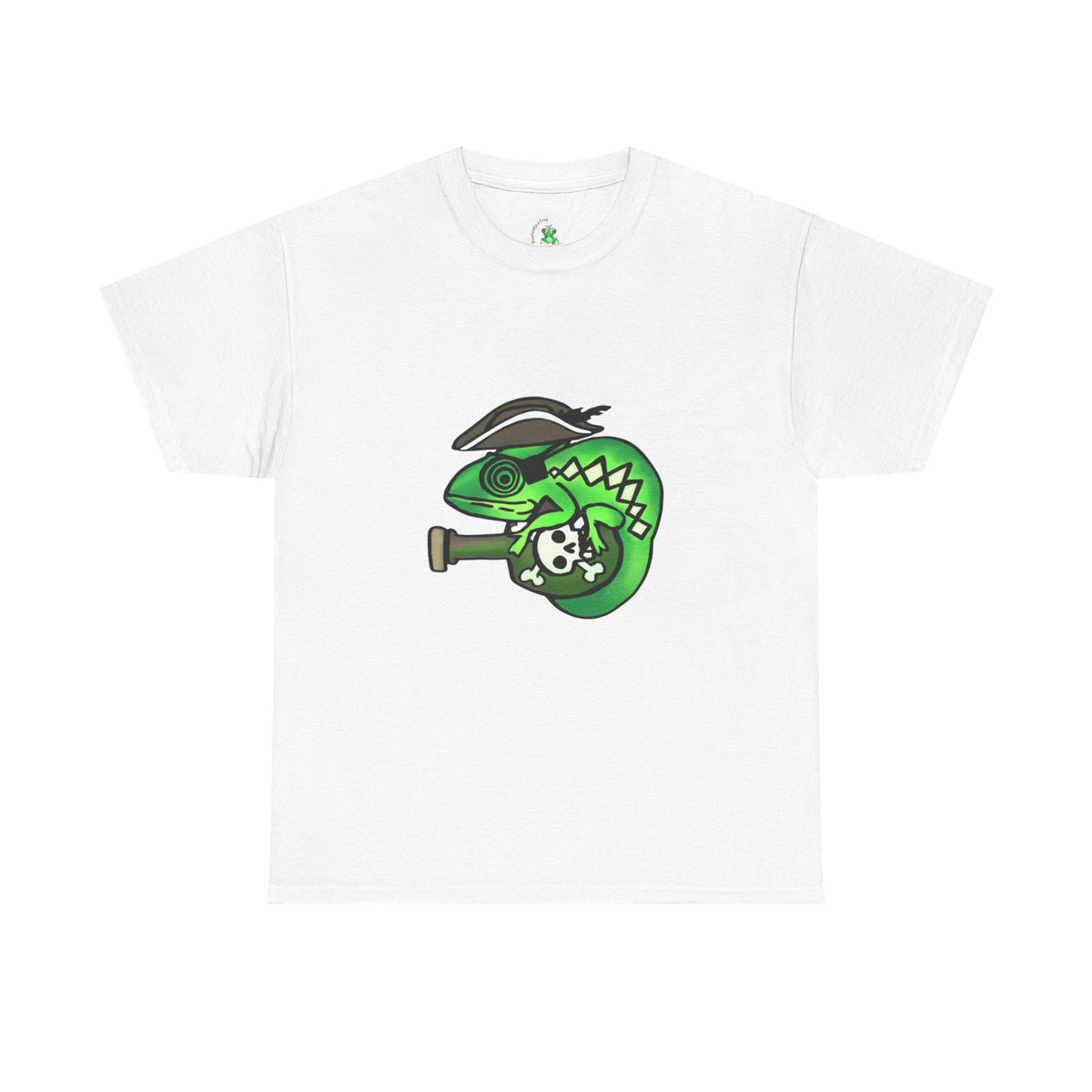 Cool Chameleon Graphic Tee | Unisex Cotton T-Shirt for Casual Wear, Gifts, Eco-Friendly Fashion, Skater Style, Summer Vibes