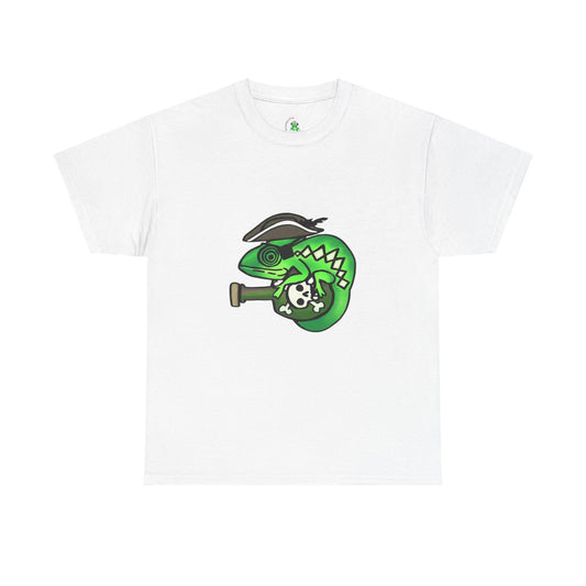 Cool Chameleon Graphic Tee | Unisex Cotton T-Shirt for Casual Wear, Gifts, Eco-Friendly Fashion, Skater Style, Summer Vibes