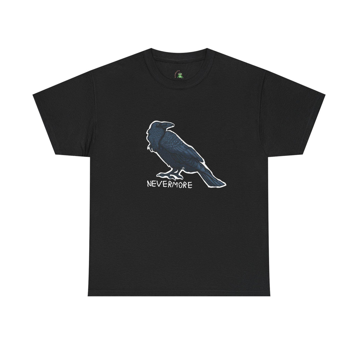 Nevermore Raven Tee, Gothic Shirt, Dark Aesthetic Apparel, Unisex Casual Wear, Halloween Gift, Literary Quotes T-Shirt