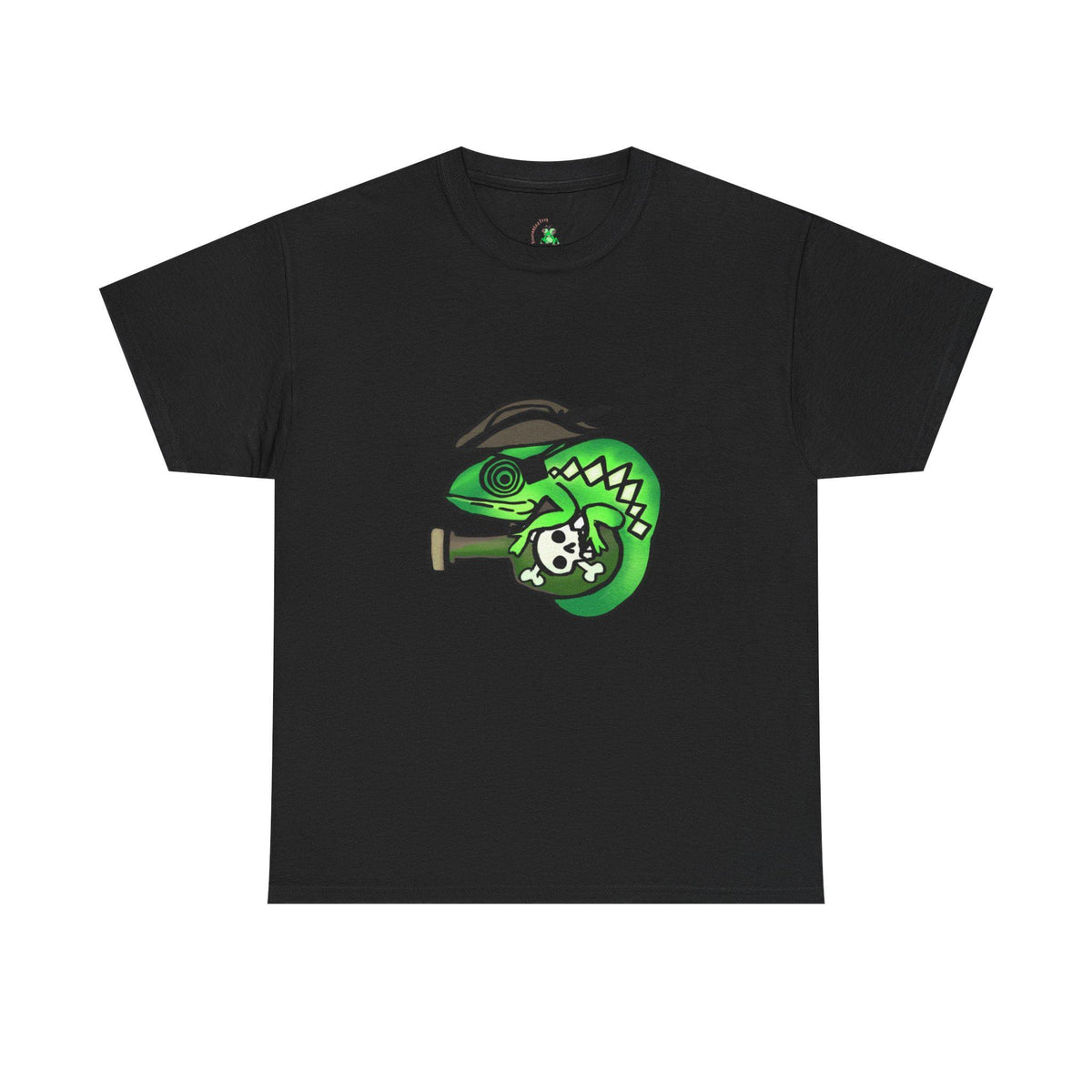 Cool Chameleon Graphic Tee | Unisex Cotton T-Shirt for Casual Wear, Gifts, Eco-Friendly Fashion, Skater Style, Summer Vibes