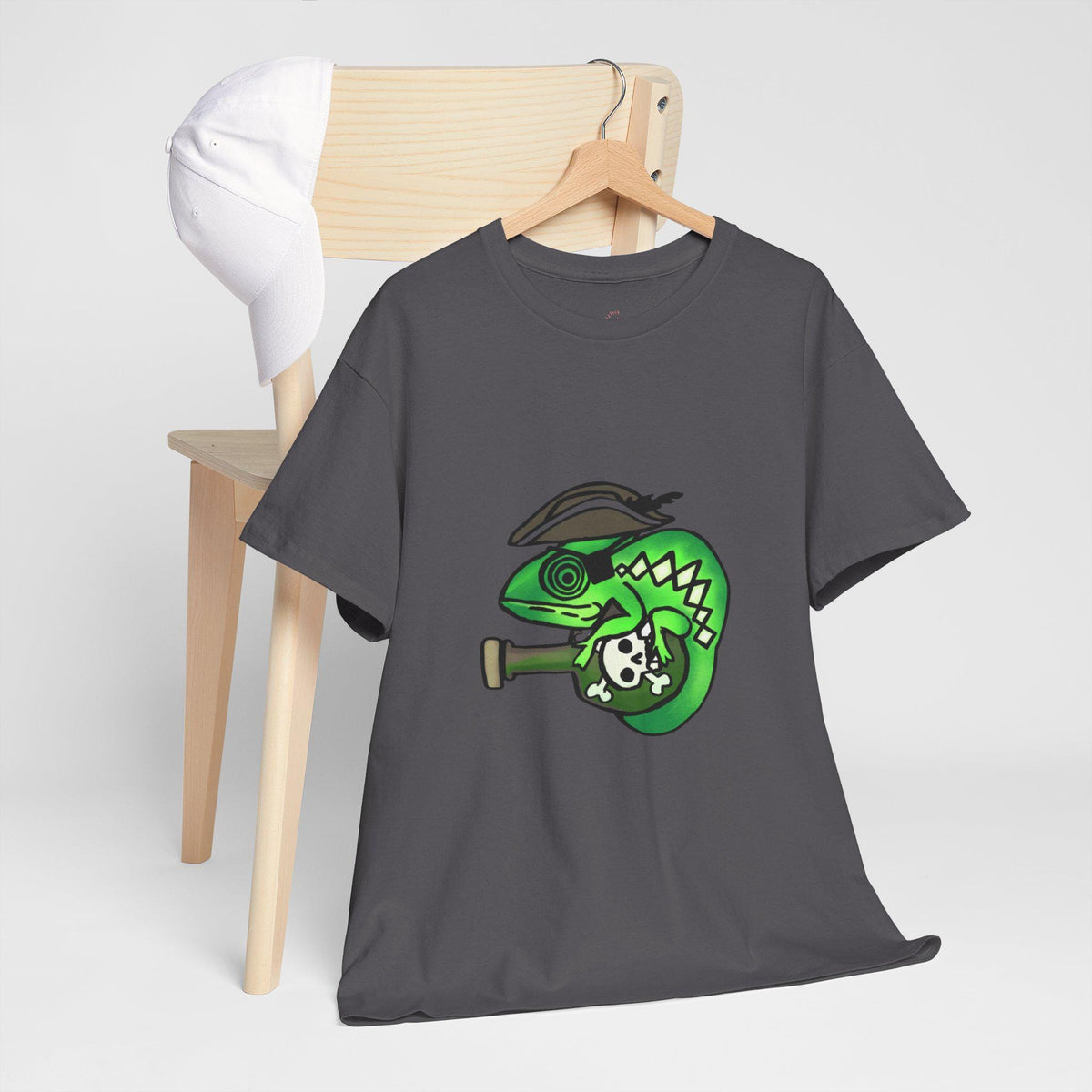 Cool Chameleon Graphic Tee | Unisex Cotton T-Shirt for Casual Wear, Gifts, Eco-Friendly Fashion, Skater Style, Summer Vibes