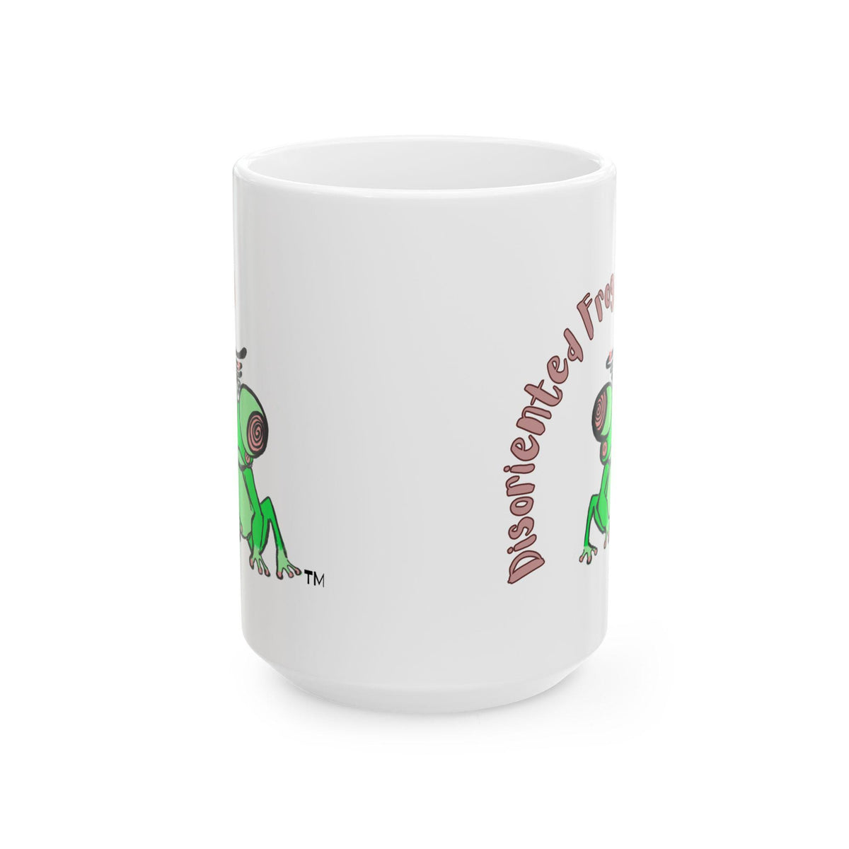 Disoriented Frog Ceramic Mug, Funny Coffee Cup, Unique Gift for Animal Lovers, Quirky Home Decor, Drinkware for Holidays